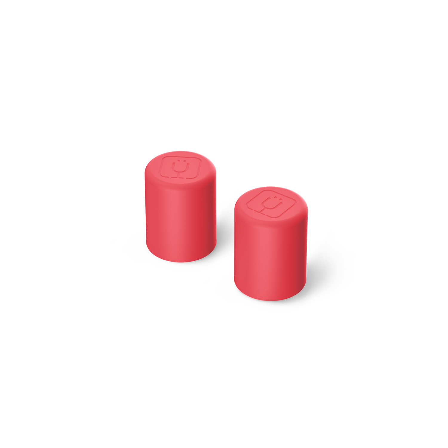 Magnetic Straw Cover | Coral | 2-Pack