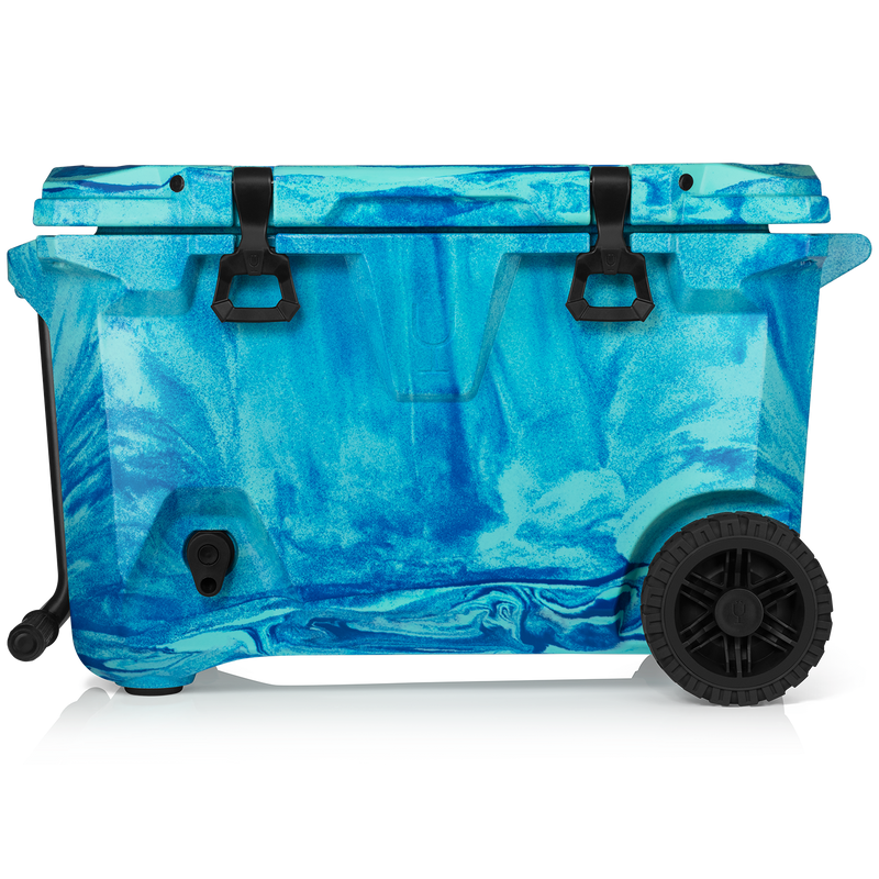 BrüTank 55-Quart Rolling Cooler | Ocean Swirl W6